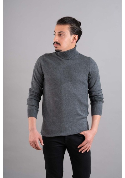 Slimfit Balıkçı Yaka Erkek Triko Kazak