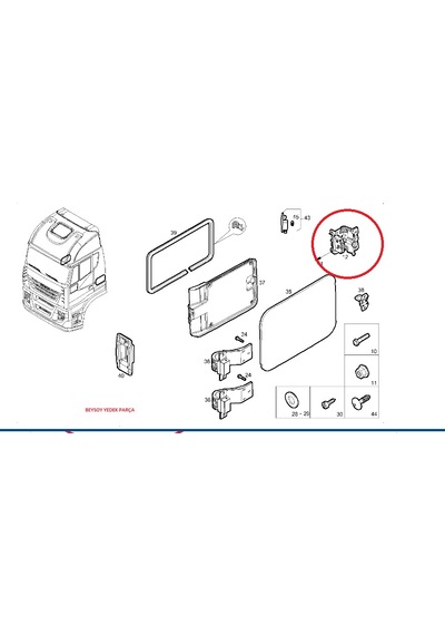 Iveco Kilit, Kabin Takım Kutusu S-way 504191716
