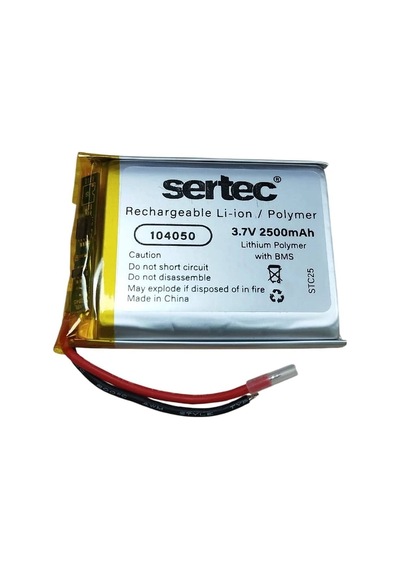 Sertec 104050 3.7v 2500mah Li-polymer Pil Devreli/1.5a Evimdeyokyok