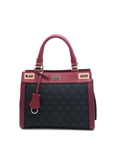 Silver Polo 1174 Kadın El Çantası Siyah Bordo Siyah-bordo Siyah - Bordo