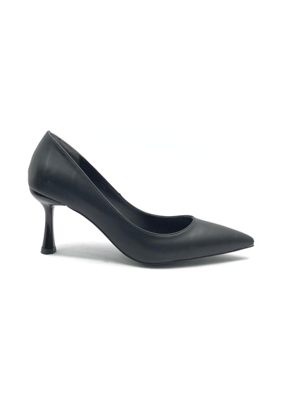 Feles 7 Cm Topuklu Stiletto Kadın Ayakkabı Siyah-cilt