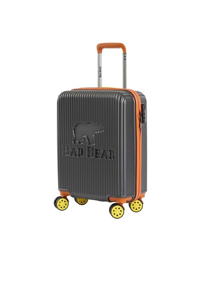 Bad Bear Logo Antrasit Kabin Boy Tekerlekli Abs Valiz 40 Lt. - Antrasit