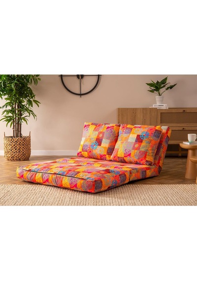 Pafu Taida İkili Katlanır Yataklı Uzanma Koltuğu Patchwork
