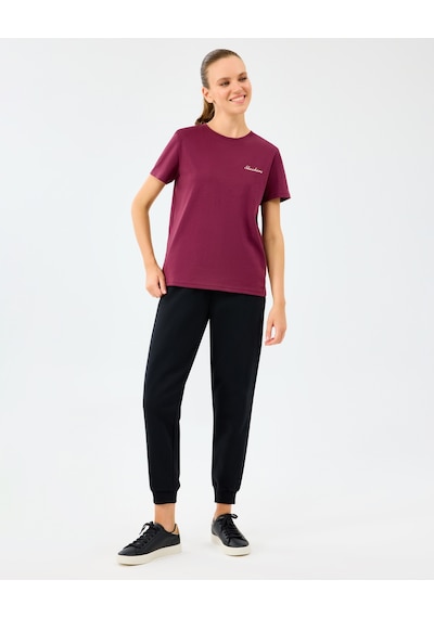 Skechers W Light Fabric T-shirt Kadın Bordo Tshirt S2520239-3877 Bordo