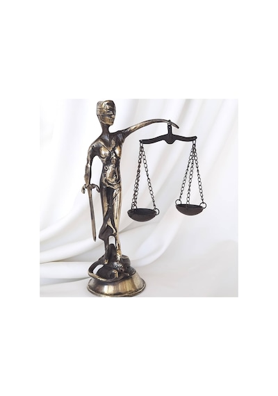 Adalet Terazisi. Adalet Tanrıçası. Hukuk Bürosu Avukat Dekor