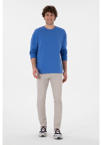 U.S. Polo Assn. Erkek Comfort Fit Bisiklet Yaka İndigo İnce Sweatshirt 50309858-VR028