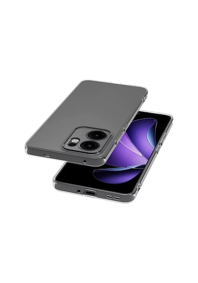 Adige Oppo Reno 13f Uyumlu Kılıf Şeffaf Silikon Şeffaf