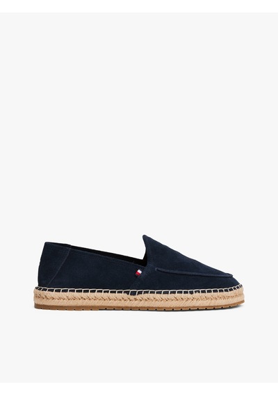 Tommy Hilfiger Hılfıger Flex Espa Suede Loafer Erkek Mavi Günlük Ayakkabı - Fm0fm05392