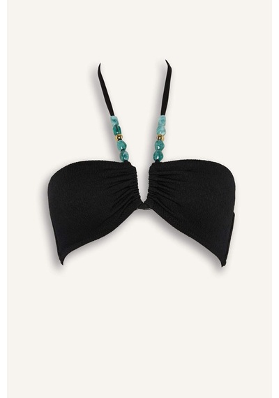 Defacto Regular Fıt Krinkıl Kumaş Bikini Üstü G3771ax26smbk81 Siyah-bk81