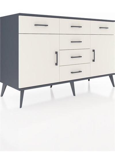Hyperion Konsol 2 Raflı 6 Çekmeceli 2 Kapaklı 132x44x83 Antrasit-aytaşı Aytaşı Hyperion Konsol 2 Raflı 6 Çekmeceli 2 Kapaklı 132x44x83 Antrasit-aytaşı Aytaşı