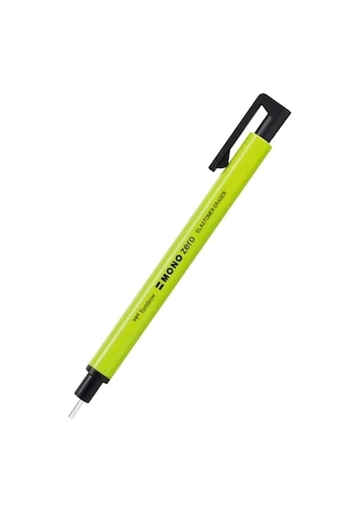 Tombow Mono Zero Kalem Silgi Yuvarlak Uçlu 2.3mm Neon Sarı 80