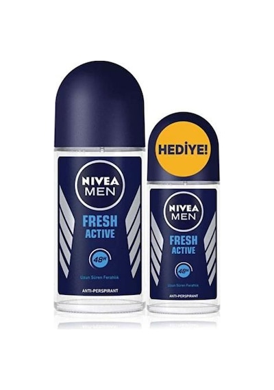Nivea Men Fresh Active Erkek Roll-On Deodorant 50 ML + 25 ML