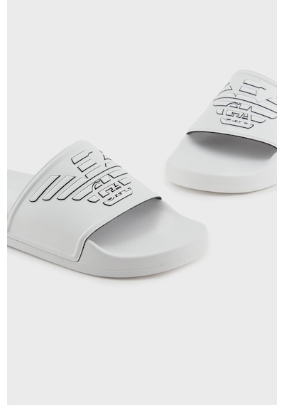 Emporio Armani Unisex Terlik Xvps11 Xr273 T680 Beyaz-siyah Beyaz-siyah
