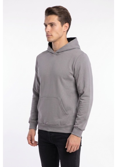 Baglan Kolej Erkek Kapüşonlu Sweatshirt Ldb Bgl-st05003 Gri