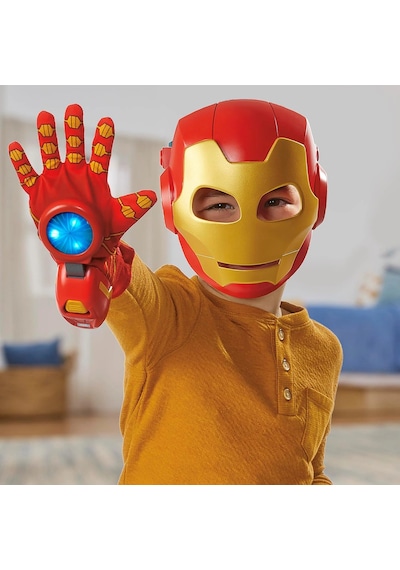 Marvel Iron Man And His Awesome Friends Teknolojik Kahraman Rol Yapma Seti, Iron Man Maskesi Ve Elek