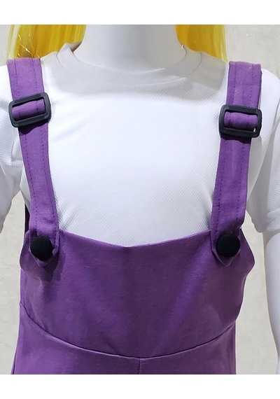 Bahçıvan Tulum Ve Şapka Set Lila