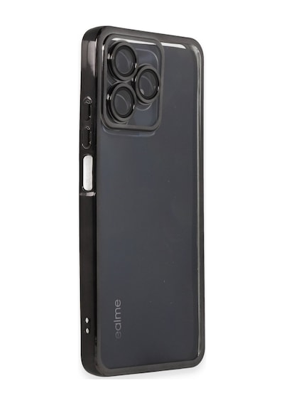 Realme C53 Uyumlu Kılıf Lensli Silikon - Siyah