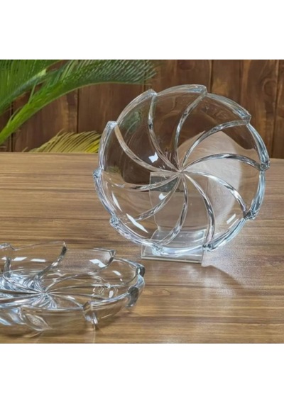 Tatlı & Pasta Tabağı Kristal 18 Cm 6 Adet Beyaz