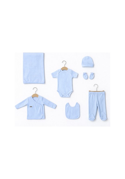 Baby Corner Ribana 7 Li Yenidoğan Hastane Çıkışı Seti Mavi