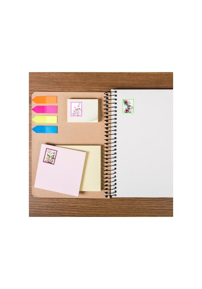 56'lı Botanik Posta Pulu Ve Çiçek Tasarım Çıkartma Seti Retro Estetik Etiket, Scrapbook Ajanda Ve Defter Sticker Seti Çok Renkli