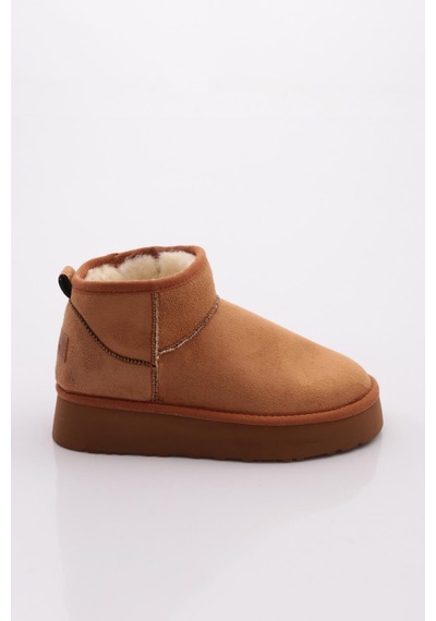 Pierre Cardin Benetton Bn-50167 Kadın Ugg Bot Taba