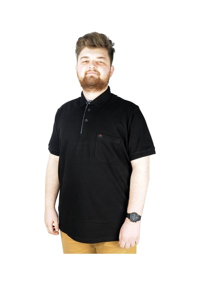 Mode Xl Battal Beden Erkek Tshirt Polo Yaka Cepli Klasik Pike 20552 Siyah 001 Mode Xl Battal Beden Erkek Tshirt Polo Yaka Cepli Klasik Pike 20552 Siyah 001