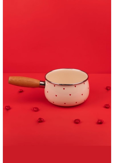 Ayrex Emaylab Cupid Kalp Desenli Sütlük Yumurta Haşlama Tavası 16cm 1,3 Litre Diğer