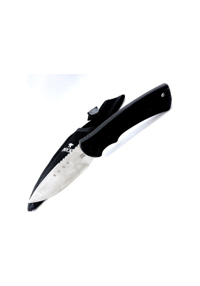 Buck Swb 067 Sabit Kamp Bıçak Gümüş - Siyah