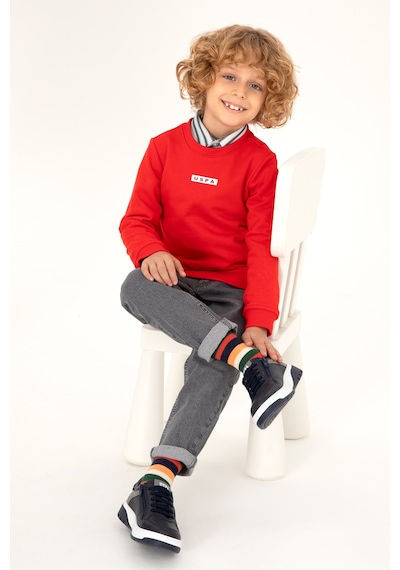 U.S. Polo Assn. Erkek Çocuk Kırmızı Bisiklet Yaka Sweatshirt 50293567-VR030 U.S. Polo Assn. Erkek Çocuk Kırmızı Bisiklet Yaka Sweatshirt 50293567-VR030