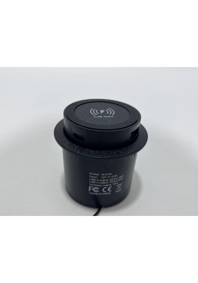 W-0101 Kablosuz Type-c Usb Portlu Araç Şarj Soketi Adaptörü 12v-24v