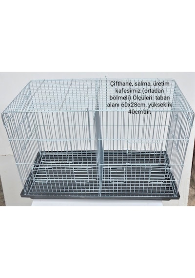 Çifthane Salma Kafes Ortadan Bölmeli Üretim Kafesi