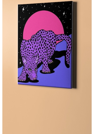 Webstyle Sayılarla Boyama Seti Kasnaklı Leoparın Uzay Yolculuğu 40 X 50 Cm