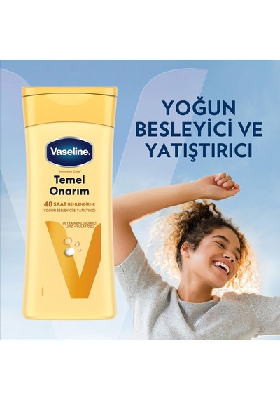 Vaseline Vücut Losyonu Temel Onarım Kuru Ciltler İçin 200 Ml