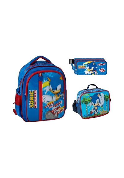Sonic İlk Ve Ortaöğretim Okul Çantası-beslenme Ve Kalem Çantası Seti Çok Renkli