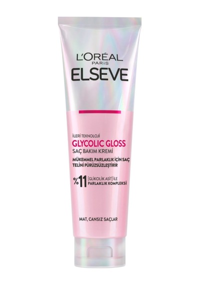 2 Adet L'oréal Paris Elseve Glycolic Gloss Pürüzsüzleştirici Saç Kremi 150ml