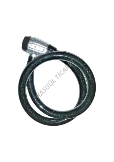 HSGL MOTOSİKLET BİSİKLET ANAHTARLI HALAT KİLİT 25X150 Siyah - Fuşya