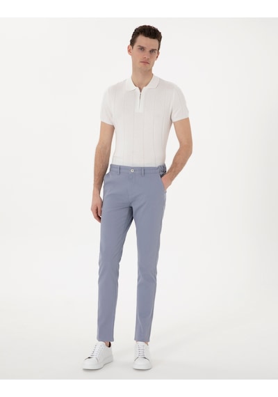Pierre Cardin Erkek Açık Mavi Pantolon Kanvas-chino 50308080-vr003 Açık Mavi