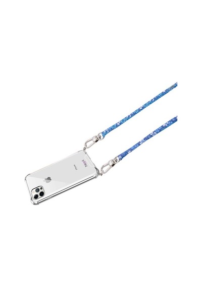 Hippi Snow Flower Renkli İpli Boyun Askılı Kumaş Telefon Askısı - 110 Cm