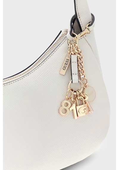Guess Gilda Charmlı Omuz Askılı Çanta Hwzg9747010 Bayan Çanta Hwzg97 47010 Off Ekru