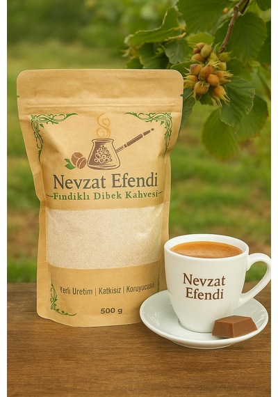 Nevzat Efendi Fındıklı Dibek Kahvesi 500g Yoğun Lezzet, Bol Köp