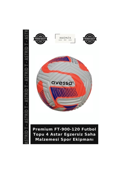 Premium Ft-900-120 Futbol Topu 4 Astar Egzersiz Saha Malzemesi Spor Ekipmanı Çok Renkli