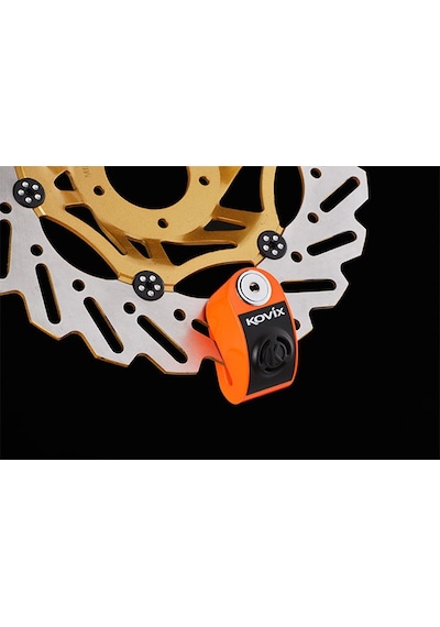 Kovıx Kd6-Fo Alarmlı Disk Kilit Turuncu N11.4844