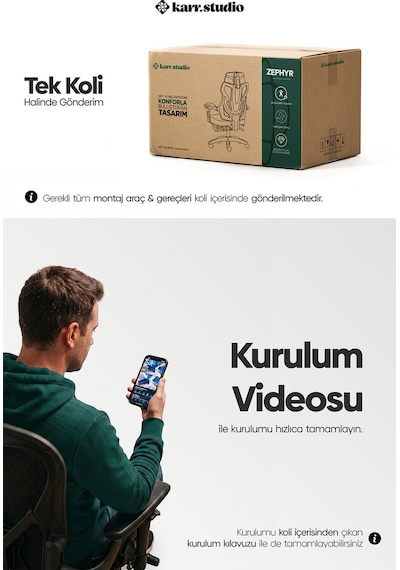Zephyr Oyuncu Koltuğu Siyah
