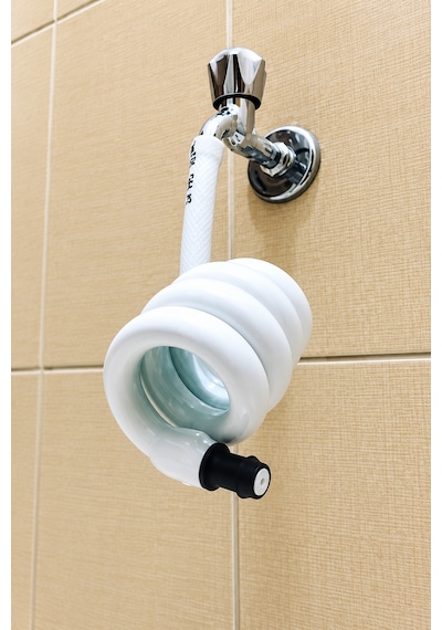 Wc Hortum Matik Beyaz Spiralli Hortum Wc Taharet Matik Esnek Klozet Taharet Hortumu 70-90cm