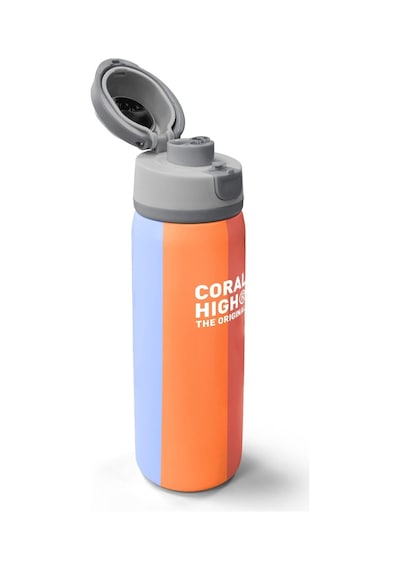 Coral High Kids Renkli Çizgili Desenli Pipetli Ve Direkt Içim Çelik Termos 800 Ml 38540
