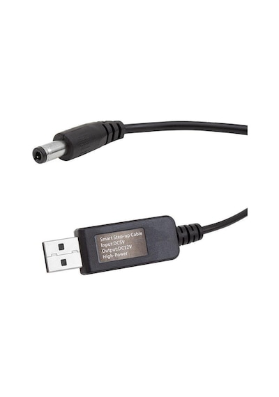 Powermaster 5V-12V Usb To Dc 5.5X2.5Mm Kablo 12V 1A