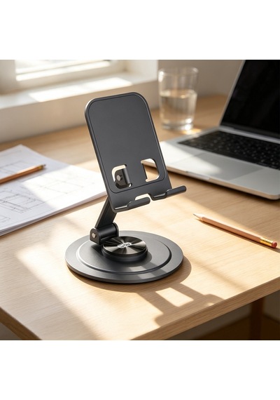 Go Des Gd-hd371 Ayarlanabilir Katlanabilir 360 Derece Dönebilen Telefon Ve Tablet Standı Gri