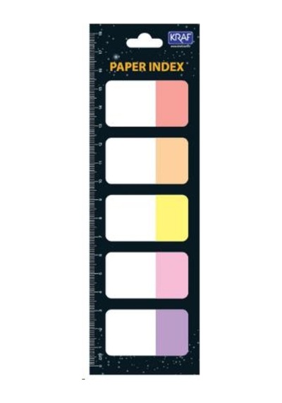 Kraf Index Kağıt 25X42Mm 5 Renk 20Yp Flag 1555