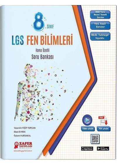 Zafer 8. Sınıf LGS Fen Bilimleri Konu Özetli Soru Bankası