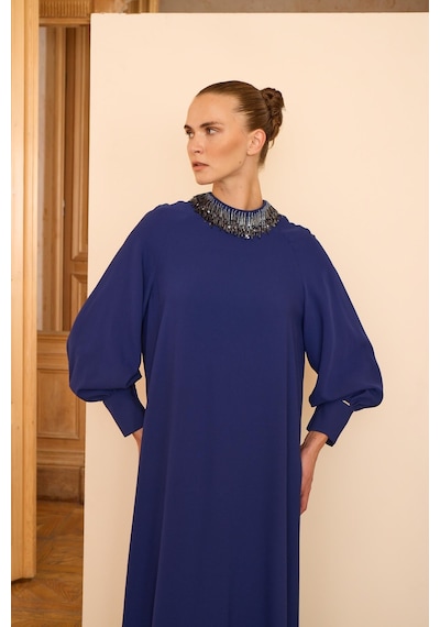 Senna Amor Dress Lacivert Lacivert